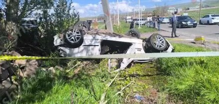 Ողբերգական ավտովթար՝ Արթիկում․ BMW-ն գլխիվայր շրջվել է․ վարորդը հիվանդանոցի ճանապարհին մահացել է․ shamshyan.com