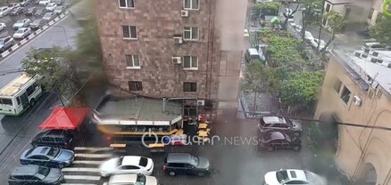 Երևանում կարկուտ է տեղում