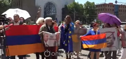 Բղավոցներ, լեզվակռիվ․ ակցիայի մասնակիցները կոնֆլիկտ են հրահրում ԶԼՄ ներկայացուցիչների հետ