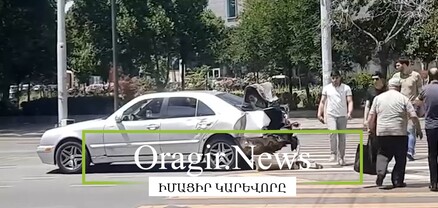 Խոշոր ավտովթար` Երևանում․ բախվել են «Mercedes»-ն ու «Վեոլիա»-ի բեռնատարը