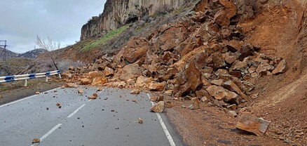Քարաթափման աշխատանքներ՝ Նոր Գեղի-Արզնի ավտոճանապարհին