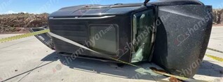 Արագածոտնում «Mitsubishi Montero»-ն բախվել է բետոնե քարերին ու կողաշրջվել. ամուսինները հոսպիտալացվել են. shamshyan.com