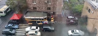 Երևանում կարկուտ է տեղում