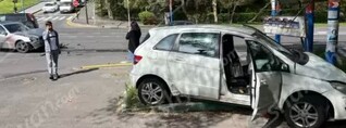 Ավտովթար՝ Երևանում. բախվել են 2 Mercedes-ներ, որոնցից մեկն էլ բախվել է երկաթե սյանը. shamshyan.com