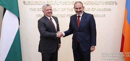 Հայաստանն ուշադիր հետևում է Մերձավոր Արևելքում կայուն խաղաղություն հաստատելու Հորդանանի ջանքերին. Փաշինյանը՝ Հորդանանի միապետին