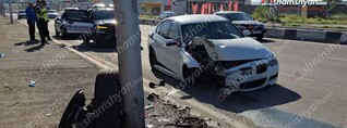 Ուկրաինայի քաղաքացին «BMW»-ով բախվել է երկաթե էլեկտրասյանը. նա եղել է խմած ու շտապել է օդանավակայան՝ ընկերուհու մեկնումը կանխելու. shamshyan.com