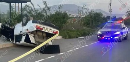 Արարատի մարզում բախվել են BMW-ն ու «ՎԱԶ 2107»-ը․ վերջինը գլխիվայր շրջվել է․ կա վիրավոր․ shamshyan.com