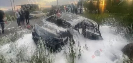Արմավիրի մարզում Hyundai-ն գազալցակայանից դուրս գալուց հետո պայթել է. կան վիրավորներ. shamshyan.com