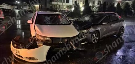 Ավտովթար՝ Երևանում. Թբիլիսյան խճուղում բախվել են Chevrolet-ն ու Kia-ն. կա վիրավոր. shamshyan.com