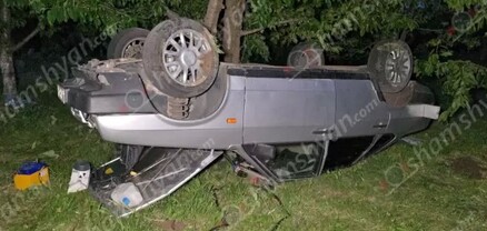 Արագածոտնի մարզում բախվել են Mercedes-ն ու Lada-ն. վերջինը կողաշրջված հայտնվել է բնակչի հողամասում. shamshyan.com