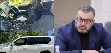 Կոտրել են պատգամավոր Գառնիկ Դանիելյանի մեքենայի կողային ապակիները և հայելիները