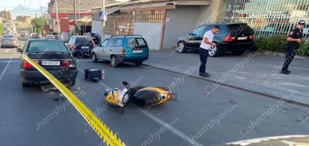 Երևանում մոպեդը բախվել է «Volkswagen»-ին. հնդիկ մոպեդավարը տեղափոխվել է հիվանդանոց. shamshyan.com