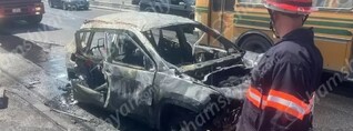 Երևանում հրդեհ է բռնկվել ընթացող Jeep Cherokee-ում, ինչից վնասվել է նաև Honda-ն. կա վիրավոր. shamshyan.com