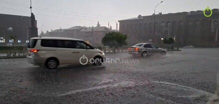 Գյումրիում հորդառատ անձրևը կաթվածահար է արել երթևեկությունը․ տրանսպորտ չկա