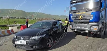Ավտովթար՝ Գեղարքունիքի մարզում․ բախվել են Kia-ն ու SHACMAN բեռնատարը․ shamshyan.com