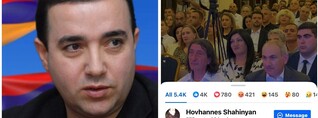 «Թունդ ընդդիմադիրը»․ Հովհաննես Շահինյանը «լայքել է» Փաշինյանի գրառումը