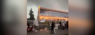 Գյումրիում քամու հետևանքով տապալվել են ծառեր, փողոցները դարձել են դժվարանցանելի. տեսանյութ