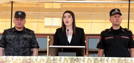 Ոստիկանության զորքերի ծառայողների համազգեստը պատասխանատվության խորհրդանիշ է․ ՆԳ նախարար