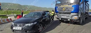 Ավտովթար՝ Գեղարքունիքի մարզում․ բախվել են Kia-ն ու SHACMAN բեռնատարը․ shamshyan.com