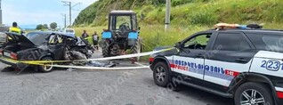 Ավտովթար-վրաերթ՝ Գեղարքունիքի մարզում․ 37-ամյա վարորդը բախվել է կայանված տրակտորին և վրաերթի ենթարկել վարորդին