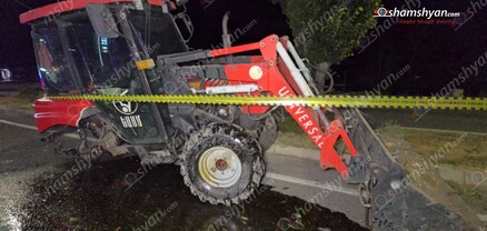 Երևանում բախվել են «Mercedes»-ն ու Երևանի քաղաքապետարանի տրակտորը. կա վիրավոր. shamshyan.com