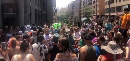 Շատ ջուր, երգ ու պար․ Հյուսիսային պողոտայում տոնում են Վարդավառը