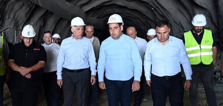 Վահագն Խաչատուրյանն այցելել է Հյուսիս-հարավ ճանապարհային ծրագրի շրջանակում կառուցվող թունել