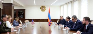 Սուրեն Պապիկյանն ընդունել է ԱՄՆ դեսպանին և պաշտպանության հարցերով նորանշանակ կցորդին