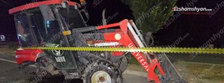 Երևանում բախվել են «Mercedes»-ն ու Երևանի քաղաքապետարանի տրակտորը. կա վիրավոր. shamshyan.com