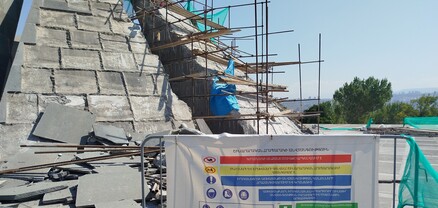 Վերանորոգվում են Հայոց ցեղաuպանnւթյան հուշահամալիրի Հավերժության տաճարի թեք մույթերը