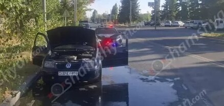 Արտակարգ դեպք՝ Գյումրիում. կանխվել է «Volkswagen»-ում առաջացած կրակի տարածումը