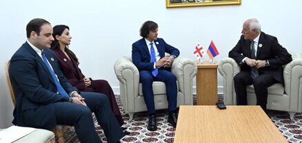 ՀՀ նախագահը և Վրաստանի վարչապետն ընդգծել են խաղաղության և փոխադարձ հարգանքի սկզբունքի կարևորությունը