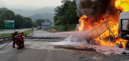 Մալայզիայում տղամարդը հրկիզել է քարշակ մեքենան