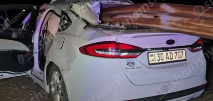 Ողբերգական ավտովթար՝ Կոտայքի մարզում. մեքենան մխրճվել է երկաթե արգելապատնեշի մեջ․ վարորդի մարմինը դուրս են բերել փրկարարները. shamshyan.com