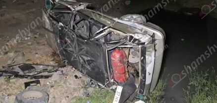 «ՎԱԶ 21014»-ը Լեռնագոգ գյուղի կամրջից ընկել և կողաշրջվել է. հոսպիտալացված վարորդն ու ուղևորը անչափահասներ են. shamshyan.com