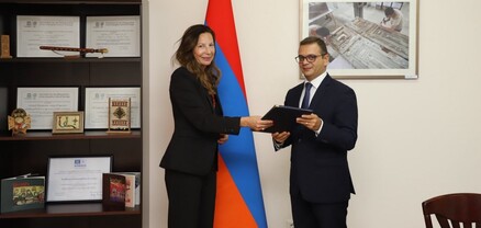 ՄԱԿ-ի Պարենի համաշխարհային ծրագրի նորանշանակ տնօրենը հավատարմագրերի պատճենն է հանձնել ԱԳՆ-ին