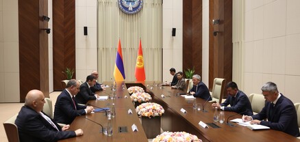 Ալեն Սիմոնյանը Բիշքեկում Ղրղզստանի վարչապետի հետ քննարկել է քաղաքական և տնտեսական համագործակցությանն առնչվող թեմաներ