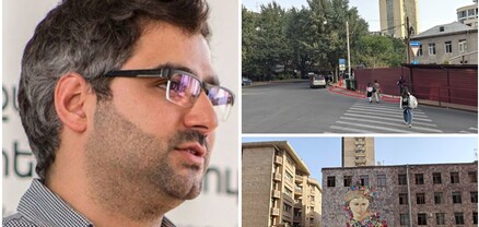 Սարյան-Ամիրյան խաչմերուկի մասին գրելուց հետո ավելացավ մի հատ տախտակի կտոր․ Սարհատ Պետրոսյան