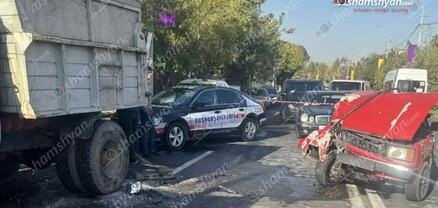 Վաղարշապատում բախվել են «VAZ 2107»-ն ու բեռնատար «ZIL»-ը. կա վիրավոր. shamshyan.com