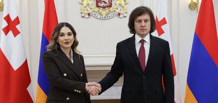 Սրբուհի Գալյանը հանդիպել է Վրաստանի վարչապետ Իրակլի Կոբախիձեի հետ