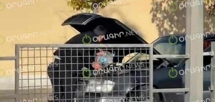 Մեքենան հրդեհվել է Երևան-Էջմիածին մայրուղու վրա. բացառիկ տեսանյութ