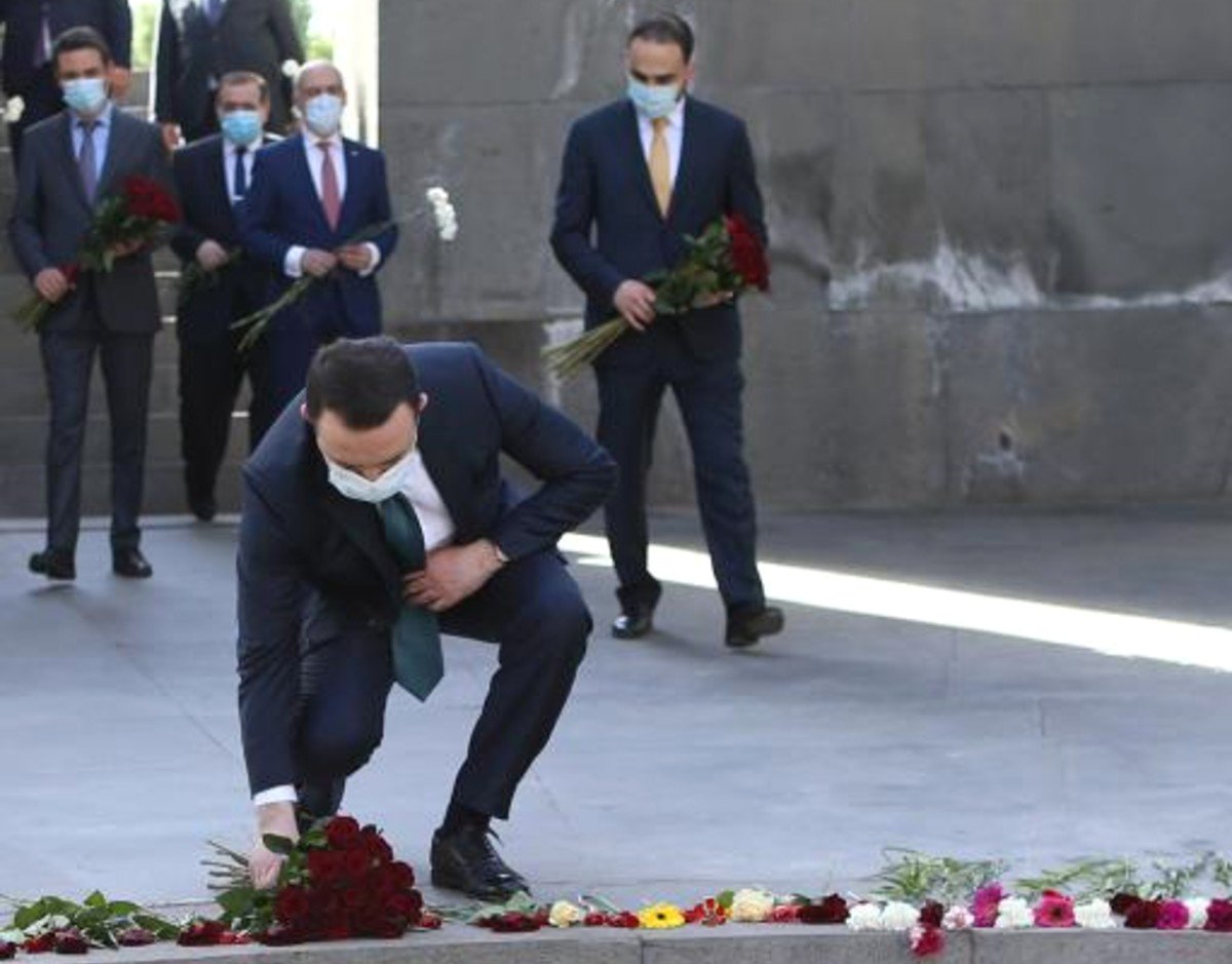 Վրաստանի վարչապետ Իրակլի Ղարիբաշվիլին Տիգրան Ավինյանի հետ այցելել է Ծիծեռնակաբերդ
