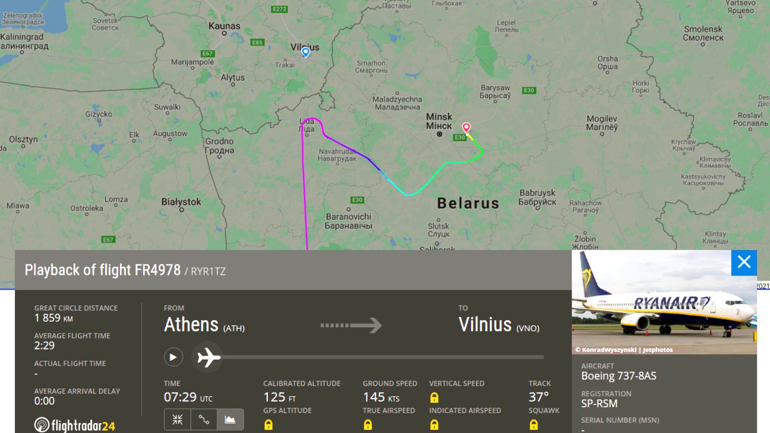 Լեհաստանի գլխավոր դատախազությունը գործ է հարուցել Ryanair ինքնաթիռի «հարկադրաբար» վայրէջքի պատճառով