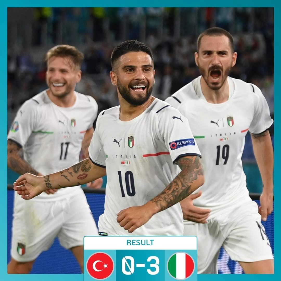 Եվրո-2020. Իտալիան 3։0 հաշվով հաղթեց Թուրքիային
