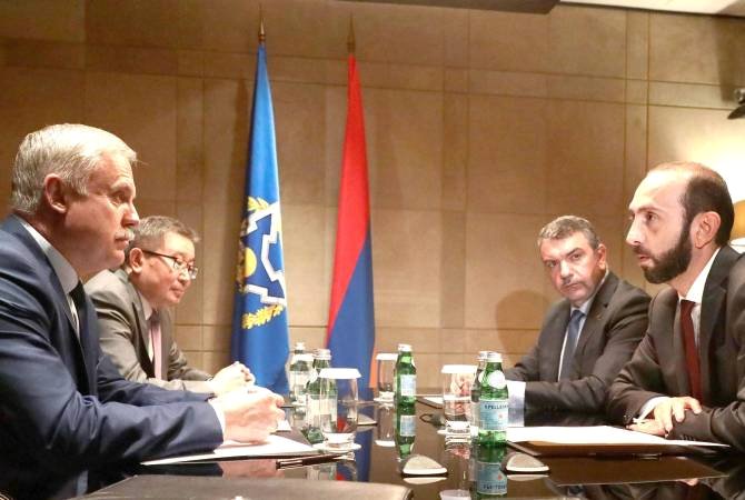 ՀՀ ԱԳ նախարարն ու ՀԱՊԿ գլխավոր քարտուղարը քննարկել են Հայաստանի ինքնիշխան տարածք ադրբեջանցիների ներթափանցման հետևանքով ստեղծված իրադրությունը