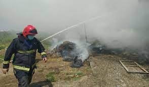 Խոշոր հրդեհ Նոր Խաչակապ գյուղում. այրվել է 2.200 հակ կուտակած անասնակեր