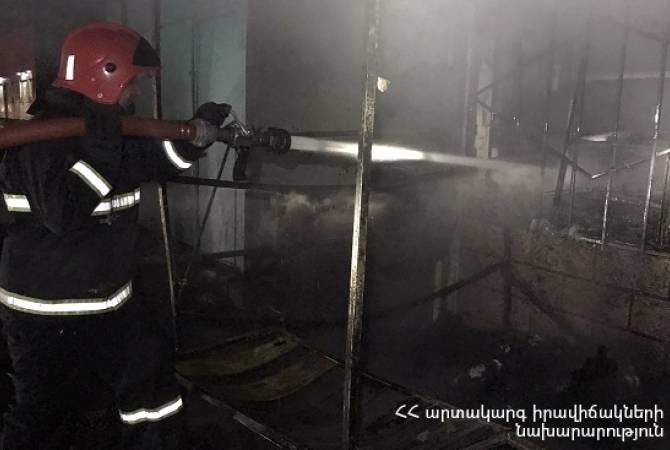 Հրդեհ՝ Գյումրիի մթերային խանութում. խանութն ու հարակից պահեստը այրվել են