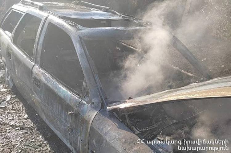 Երևան-Սևան ավտոճանապարհին ավտոմեքենա է այրվել
