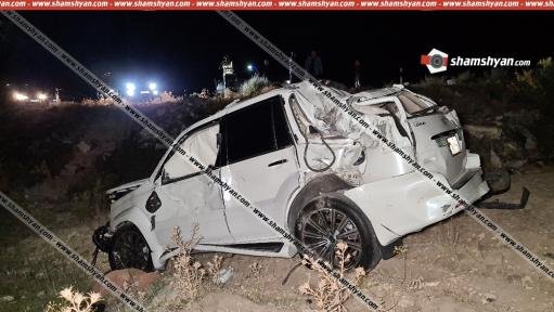 Կոտայքում 35-ամյա վարորդը Lexus GX470-ով բախվել է ապառաժ քարերին և ընկել ձորակը