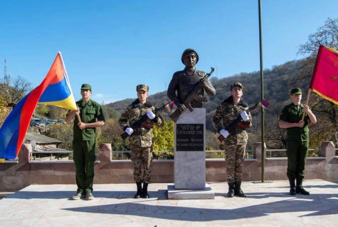 Տեղադրվել է 44-օրյա պատերազմում զոհված Դավիթ Շահնազարյանի կիսանդրին